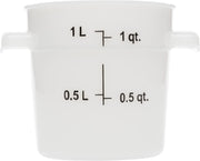 Carlisle FoodService Products 1 Quart / 12 / White Lids