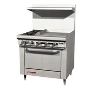 Southbend S-Series 36" Gas Restaurant Range w/ (2) Open Burners by South Bend – 3.9 gallons, Iron, Model S36A-2GL