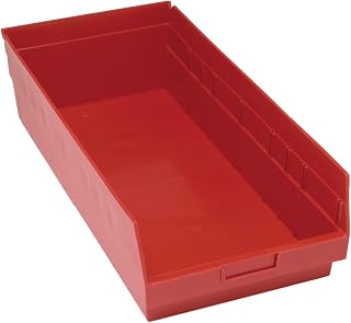 QUANTUM STORAGE SYSTEMS Shelf BIN RED 23-5/8in x 11-1/8in x 6in