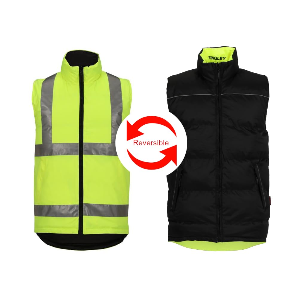 .XL Workreation High Visibility by TINGLEY – X-Large, Polyester, Fluorescent Yellow Green/Black, Model V26022