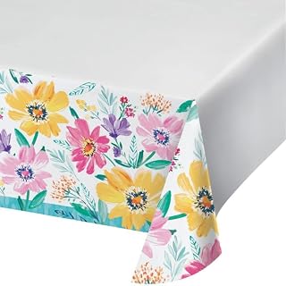 Creative Converting Flower Fields Paper Tablecloth