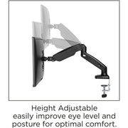 LLR99800, Single-Monitor Arm, 1 Each, Black by Lorell – Metal, Black