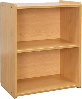 Tot Mate 24" Contemporary Wood Composite Preschool Shelf Storage in Maple