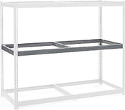 Global Industrial Additional Level For Wide Span Rack 96"Wx48"D No Deck 1100 Lb Capacity, Gray