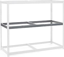 Global Industrial Additional Level For Wide Span Rack 96"Wx48"D No Deck 1100 Lb Capacity, Gray