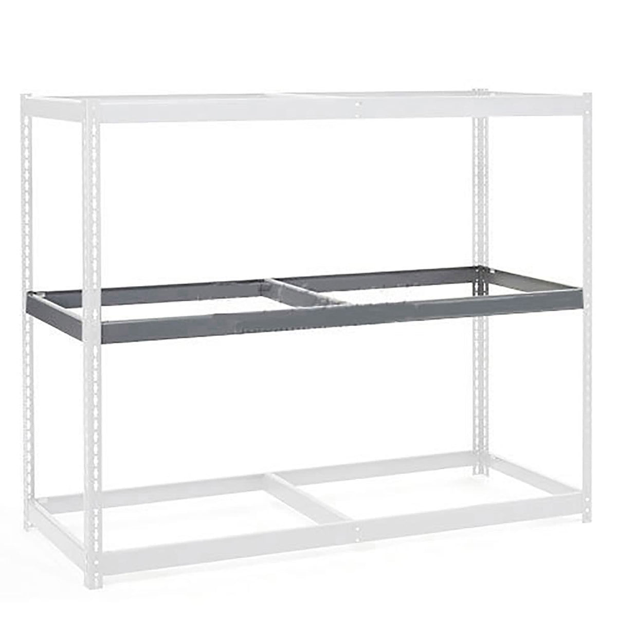 Additional Level For Wide Span Rack 96"W x 36"D No Deck 800 Lb Capacity by Global Industrial – Grey, Model 716263