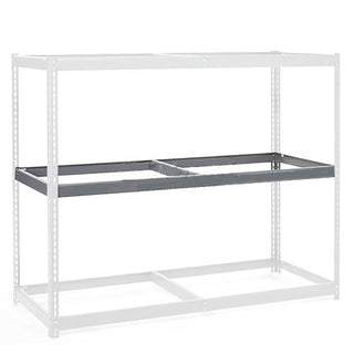 Additional Level For Wide Span Rack 96"W x 36"D No Deck 800 Lb Capacity by Global Industrial – Grey, Model 716263