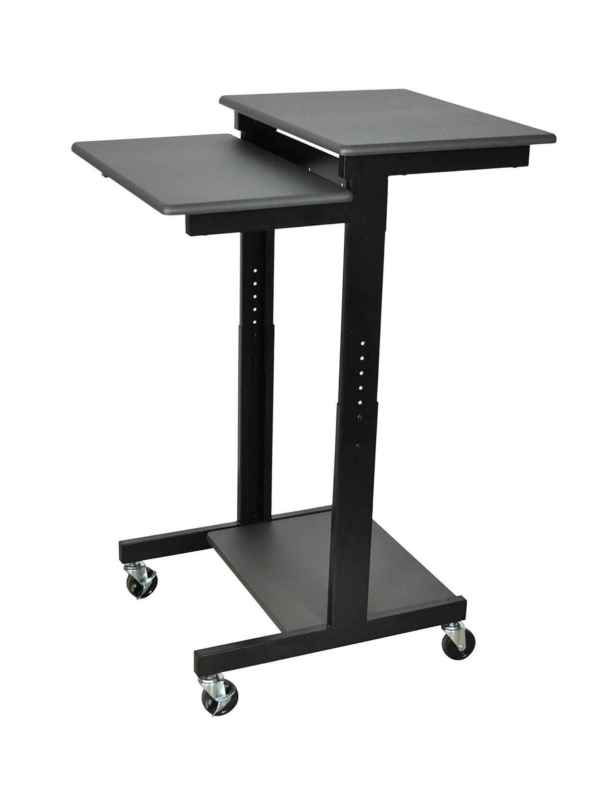 Luxor Black / 24"W x 31"D x 39" to 45"H / Industrial Utility Carts