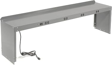 Global Industrial Power Riser 60" W x 15" D x 18" H, Gray