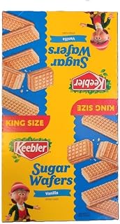 Keebler King Size Sugar Wafers, Vanilla, 4.4 oz - 9 ct Box