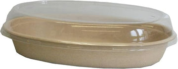 World Centric 32 oz Burrito Bowl Lid | Compostable Plastic | Biodegradable PLA | 300 Count
