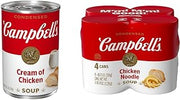 (Bundle of 10 Cans) Two (2) Campbell's Condensed Cream of Chicken and Eight (8) Chicken Noodle Soup