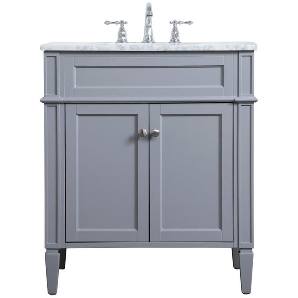 Elegant Decor 30" - Single / Grey / Contemporary Wheel Care