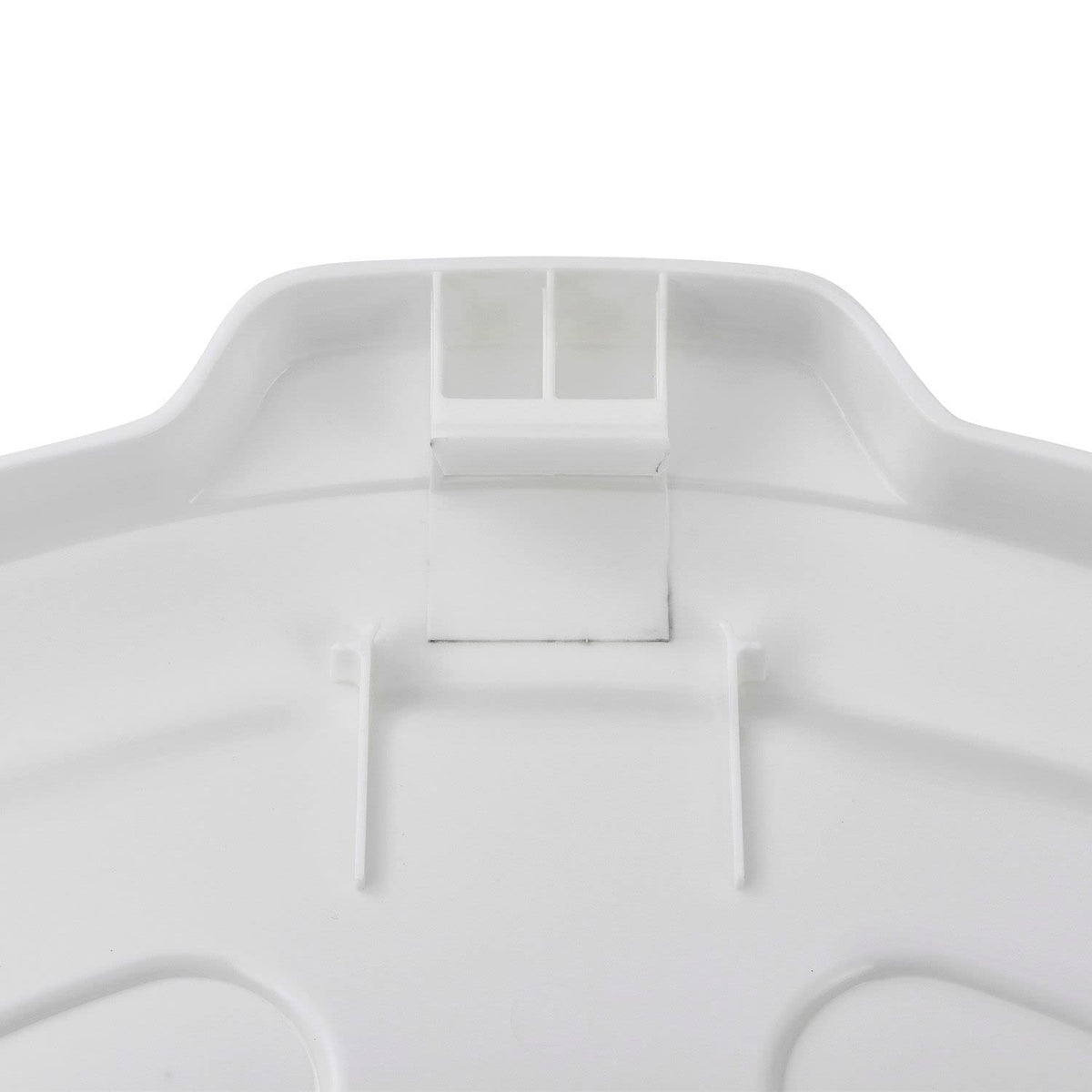 55 Gallon Garbage Can Lid by Global Industrial – 27-1/2" Diameter x 2-1/2"H, 55.0 gallons, Polyethylene Resin, White, Model XDW-L55WH