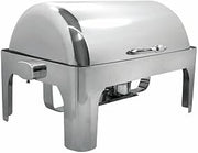 HUBERT Rolltop Chafer Full Size 9 Quart Stainless Steel Dripless - 26 3/8"L x 19 14"W x 18 1/9"H