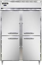 DL2R-PT-HD Designer Line Two Section Pass-Thru Refrigerator, Half-Height Doors