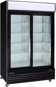 Kool It KSM-42 Two 2 Glass Door Reach In Refrigerator / Cooler