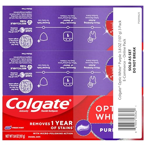 Colgate 3.8 Ounce (Pack of 3) / Purple / 3 Toothpaste