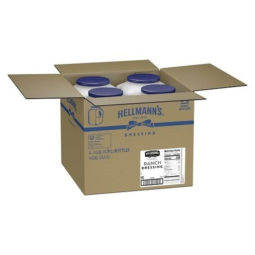 HELLMANN'S Ranch / 128 Ounce (Pack of 4) / Off white Ranch