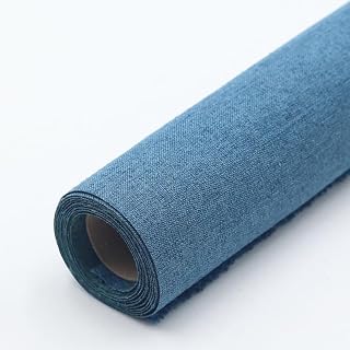 Self-Adhesive Linen-Like Fabric Repair Patch 20×30cm 2Pc for Sofas Clothing Furniture，Bleu