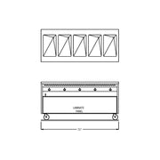 72" Enclosed Cabinet Base Hot Food Table by Randell – Multi Color, Model RAN HTD-5