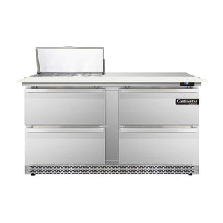 DL60-8C-FB-D Designer Line Sandwich Unit by Continental Refrigerator – Commercial Grade