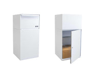 dVault White / 19"L x 19"W x 40"H / Industrial Package Drop Boxes & Lockers