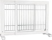 TRIXIE Freestanding Pet Gate, 24-in Tall, White