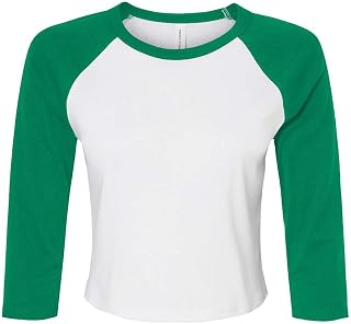 BELLA+CANVAS Bella Canvas Ladies' Micro Ribbed 3/4 Raglan Baby Tee