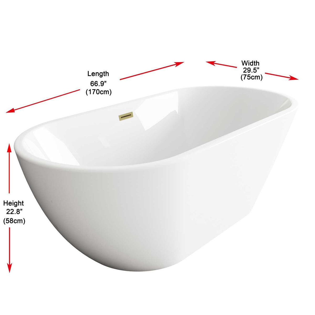 Fairview Bathtub by Lighting Design – White