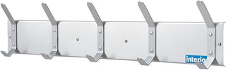 Global Industrial 36" W Coat Rack with 5 Hook - Silver
