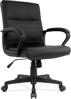 Alera Breich Series Manager Chair, Supports Up to 275 lbs, 16.73" to 20.39" Seat Height, Black Seat/Back, Black Base