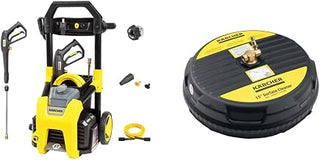 Karcher K1800PS 1800 PSI 1.2 GPM TruPressure Electric Pressure Washer & Universal 15" Pressure Washer Surface Cleaner Attachment