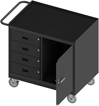 Durham 3121-RM-95 Mobile Bench Cabinet, 4 Drawer, mat