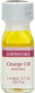 LorAnn Oils Super Strength Flavoring - Used For Candy Making, Flavoring, Baking, Hard Candy, & Flavor Oils - Bold, Natural Flavors 4X Stronger Than Extracts - Orange Oil, Pack of 2, 0.125 fl oz