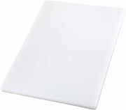 Winco 15" x 20" White Heavy-Duty Plastic Cutting Board | Dishwasher safe, Stain resistant, Minimizes dulling, Great for Charcuterie, Cheese, Appetizers and Buffet Displays