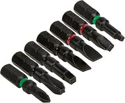 KLEIN TOOLS 32796 Pro Impact Driver Bits, Assorted Nut Drivers, Impact Bit Sizes 7-Pack