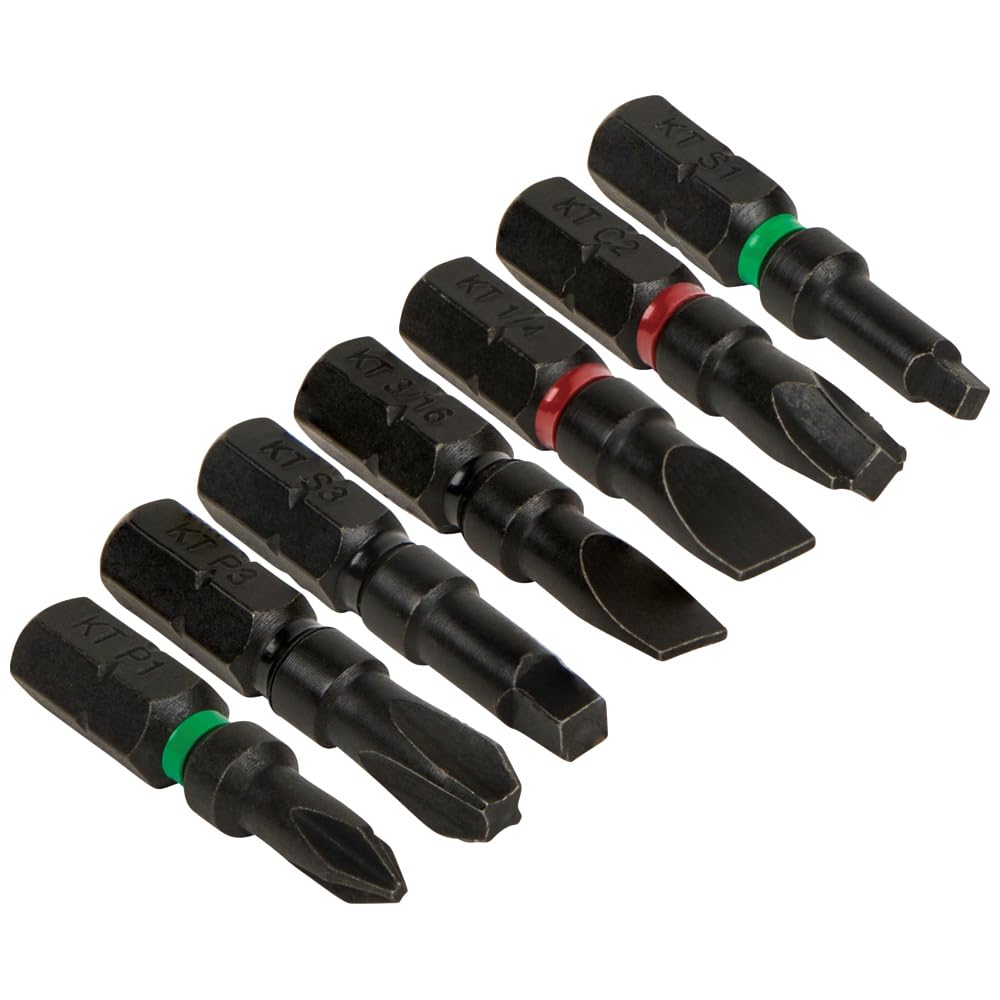 Pro Impact Driver Bits by KLEIN TOOLS – One Size, Alloy Steel, Multi, Model 32796