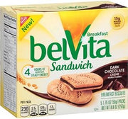 Belvita Breakfast Biscuits, Sandwich, Dark Chocolate Creme, 1.76 Ounce, 5 Count (Pack of 3)
