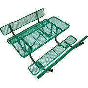Global Industrial Green / 72"L x 83"W x 33"H / Industrial Picnic Tables