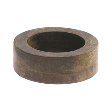 Round Mango Wood Riser - 6"Dia x 2"H by HUBERT – Wood, Brown, Model MDA-H716-08