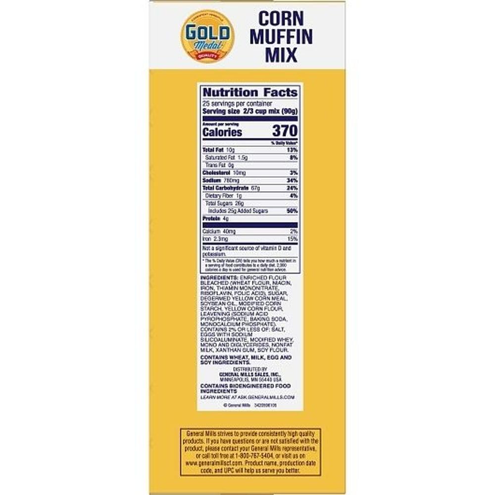 Gold Medal Corn Muffin Mix by General Mills – 80 Ounce (Pack of 6), Pack of 6
