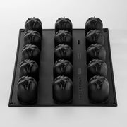 PX43113 Silicone Pan with 15 Cavities 2.17 Inch Diameter x 2.56 Inch High by Pavoni – 2.17" Dia. x 2.56" H, 130 milliliters, Silicone, Black, Model Panettone
