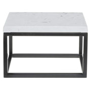 Black Display Riser with Marble Top - 7" H by HUBERT – Metal, Black, Model 73114+14683