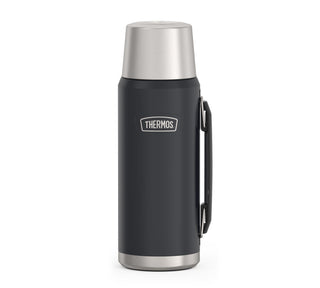 Icon Beverage Bottle 1.20 L by THERMOS – 40.6 Ounces, 1200.0 milliliters, Stainless Steel, Dark Grey / Graphite Mat, Model 4122333120