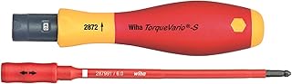 Wiha 28750 Insulated TorqueVario-S Handle with Slimline Blade Holder