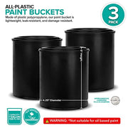 Stock Your Home 3 / 1 Quart / Black Paint Buckets