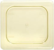 Cambro H-Pan 1/6 Size Amber Polysulfone Flat High Heat Food Pan Lid