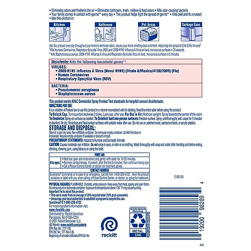 Lysol Tropical Breeze / 10 Ounce (Pack of 1) / Colorless Disinfectant Sprays & Liquids