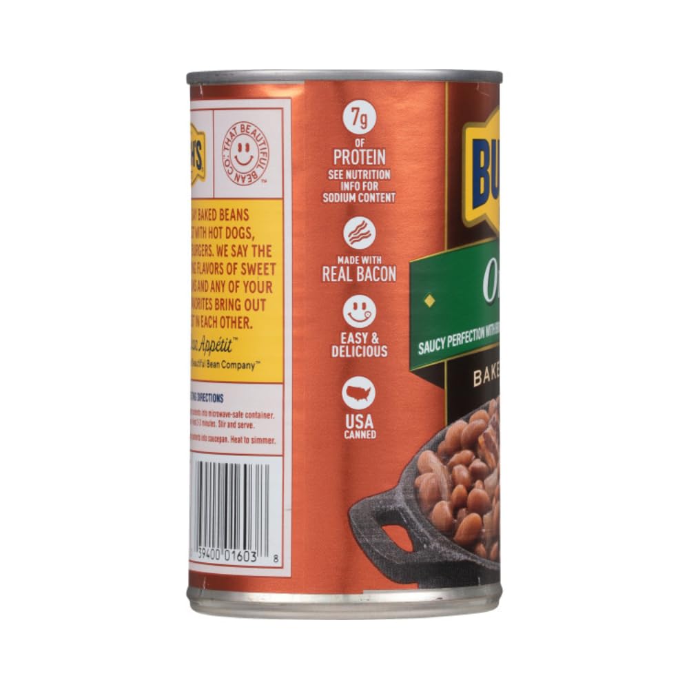 Onion Baked Beans by Bush's Best – 28 Ounce (Pack of 6), Pack of 6